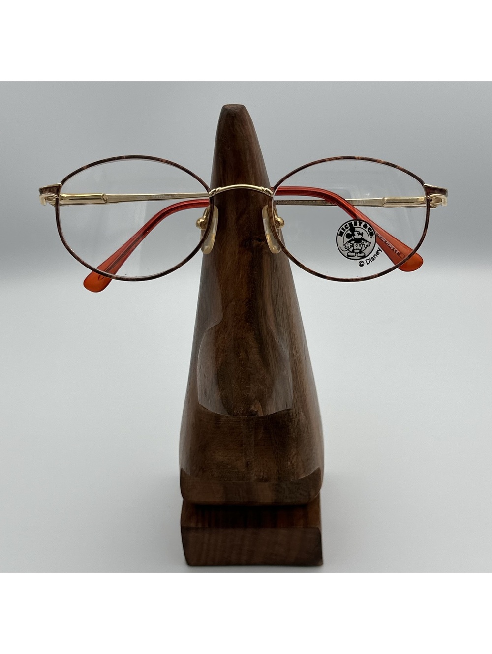 Disney Mickey & Co. Vintage Oval Kid's Gold and Brown Glasses Frames
